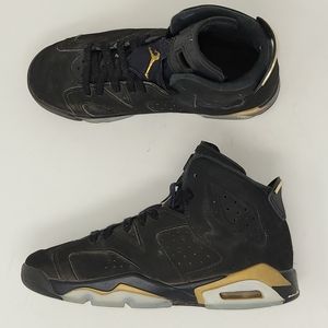 Nike Air Jordan 6 DMP Basketball Shoes Black Gold CT4964 007 Youth 4.5Y Kids